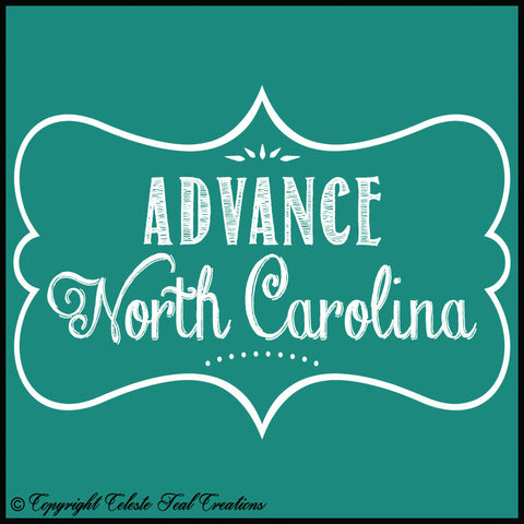 Advance, North Carolina Short Sleeves T-Shirt  (Antique Jade Dome)