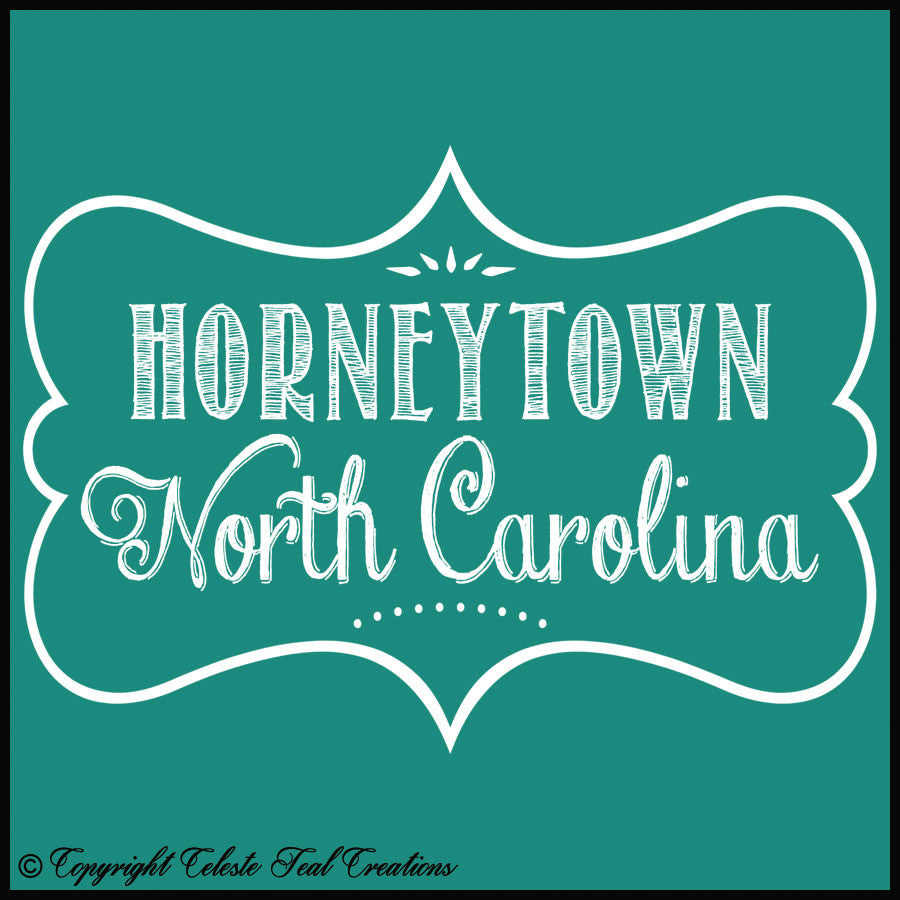 Horneytown, North Carolina Short Sleeves T-Shirt  (Antique Jade Dome)
