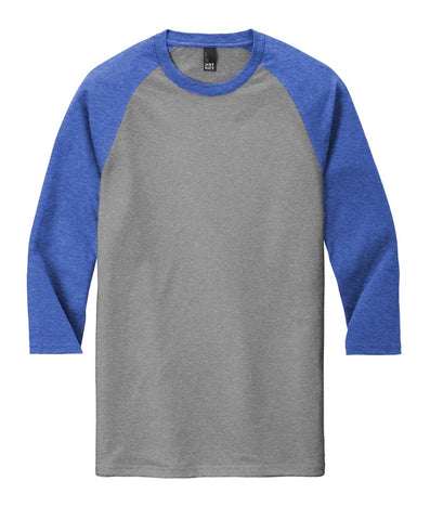 Dog Hair, Don’t Care/Royal Blue Sleeves/Heather Gray (Raglan T-Shirt)