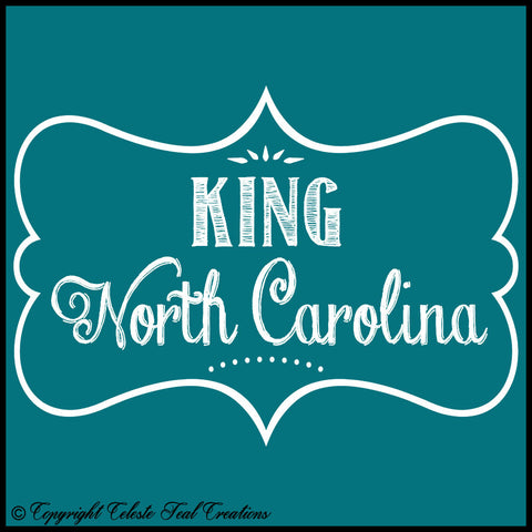 King, North Carolina Short Sleeves T-Shirt (Antique Jade Dome)