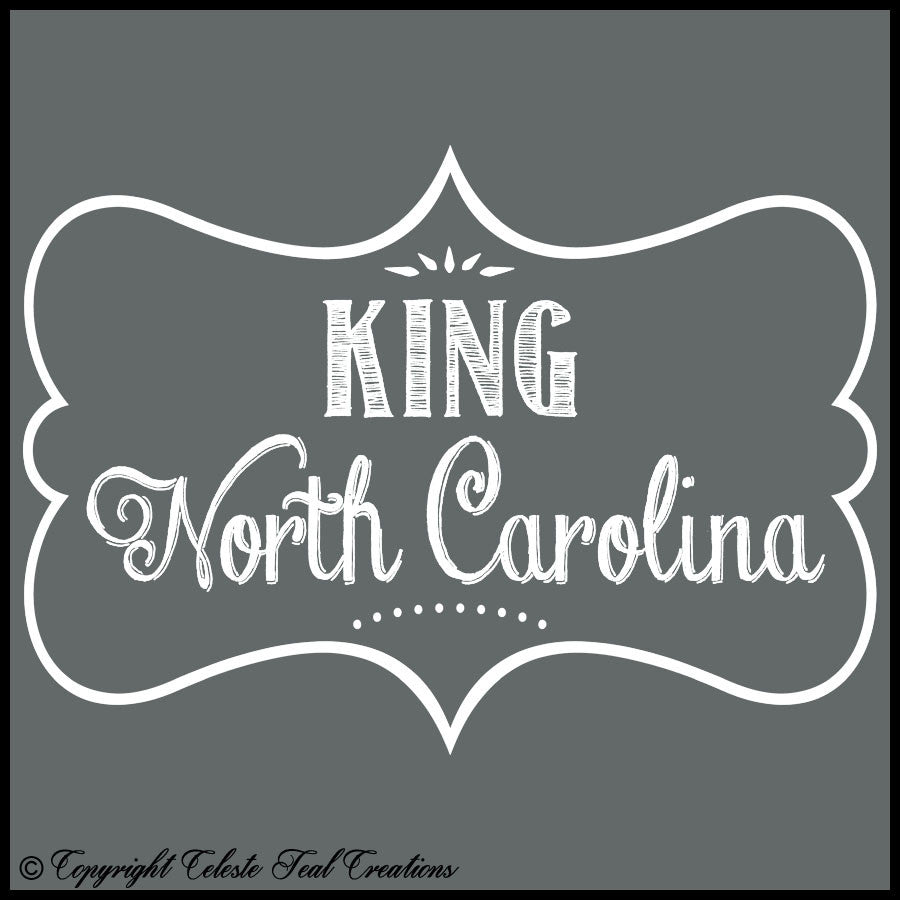 King, North Carolina Long Sleeves T-Shirt  (Dark Heather)