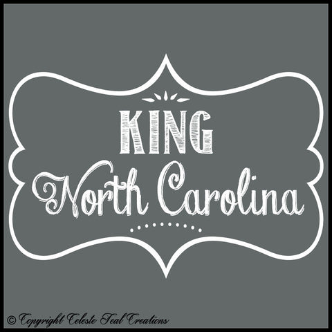 King, North Carolina Long Sleeves T-Shirt  (Dark Heather)