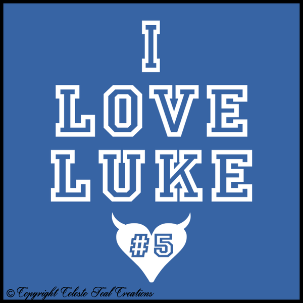 I Love Luke-V-Neck Short Sleeves