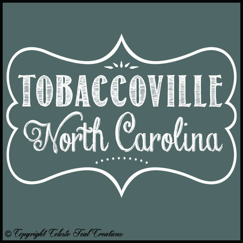 Tobaccoville, North Carolina Short Sleeves T-Shirt (Dark Heather)
