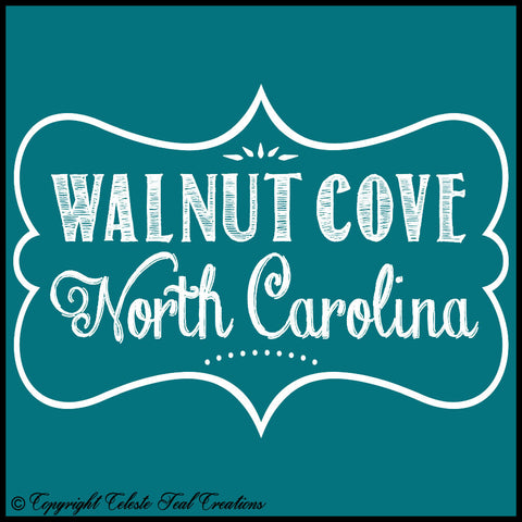 Walnut Cove, North Carolina Short Sleeves T-Shirt (Antique Jade Dome)