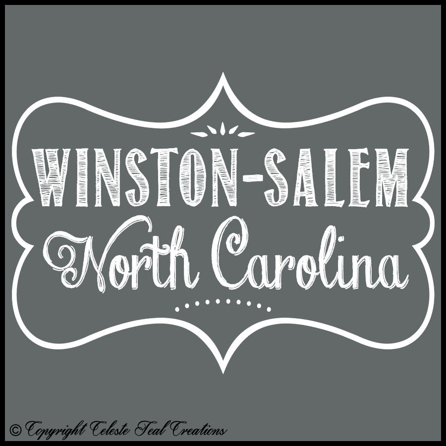 Winston-Salem, North Carolina Long Sleeves T-Shirt (Dark Heather)