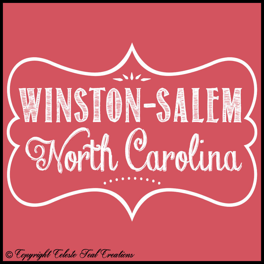 Winston-Salem, North Carolina Short Sleeves T-Shirt (Heather Red)