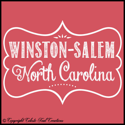 Winston-Salem, North Carolina Short Sleeves T-Shirt (Heather Red)